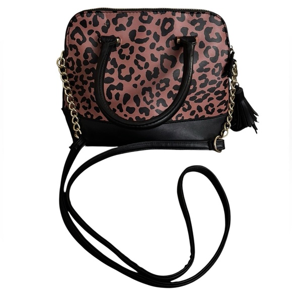 NWOT Madden Girl Leopard and Black Satchel - Picture 4 of 8
